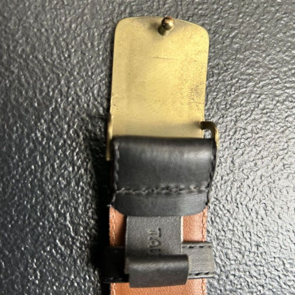 Christian Dior Vintage Black Leather Belt - Size 36 - Picture 4 of 9